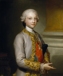 Gabriel de Borbón y Sajonia, Infante of Spain by Anton Raphaël Mengs