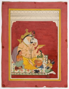 Ganesha and His Wives, Siddhi and Buddhi by Anonymous