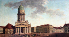 Gendarmenmarkt in Berlin, corner between Markgrafen- and Jägerstraße by Carl Traugott Fechhelm