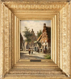 Gezicht in Makkum by Cornelis Springer