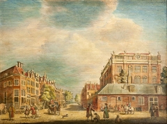 Gezicht op de Muiderstraat by Jacob de Wit