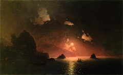 Gurzuf at night by Ivan Aivazovsky