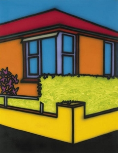 Hedge on Street Corner by Howard Arkley