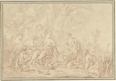 Het vinden van Mozes by François Boucher