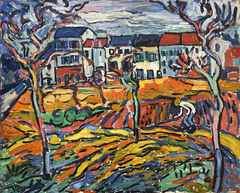 Houses at Chatou by Maurice de Vlaminck