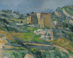 Houses in Provence: The Riaux Valley near L'Estaque by Paul Cézanne