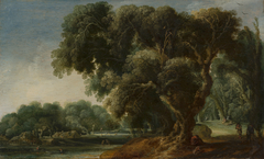 Imaginary Wooded Landscape by Jacob van Geel