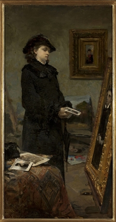 In the painter's studio by Leon Wyczółkowski