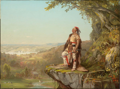 Indian Surveying a Landscape by DeWitt Clinton Boutelle