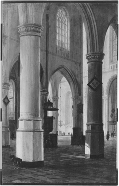 Inneres der Oude Kerk in Delft by Hendrick Cornelisz van Vliet