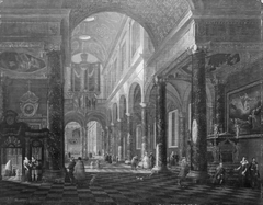 Interior of a Catholic Church by Jacob Balthasar Peeters