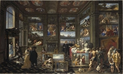 Interior of an Imaginary Picture Gallery by Willem Schubart von Ehrenberg