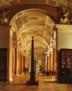 Interior of the Hermitage Library by Alexey Vassilievich Tyranov