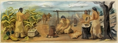 Iroquois (study for mural, Honeoye Falls, New York Post Office) by Stuart Carson Edie