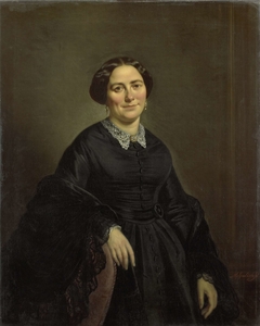 Johanna Christina Beelenkamp (1820-90). Wife of Cornelis Outshoorn by Moritz Calisch