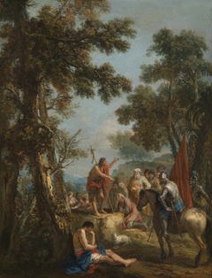 John the Baptist Preaching by Francesco Zuccarelli