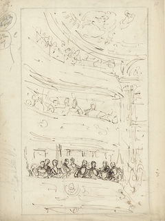 Koninklijke loge in de schouwburg by Marius Bauer