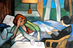 Krank (Malade) by Gabriele Münter