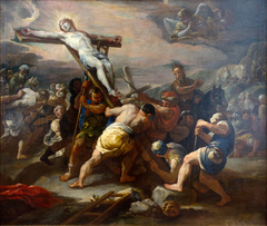 L'élévation de la croix by Luca Giordano