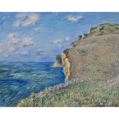 La falaise à Fécamp by Claude Monet