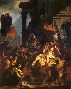 La justice de Trajan by Eugène Delacroix