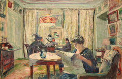 La partie de bridge by Édouard Vuillard