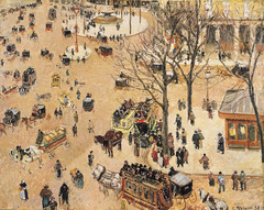 La Place du Théâtre Français by Camille Pissarro