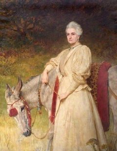 Lady Harriet Sarah Wantage (1837–1920) with her Egyptian Donkey by Briton Riviere