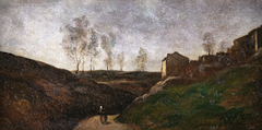 Landscape by Augustin Théodule Ribot