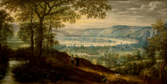 Landscape near Dinant by Lucas van Valckenborch