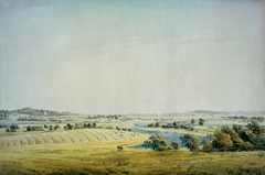 Landscape of Rügen near Putbus by Caspar David Friedrich