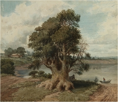 Landscape on the coast (San Isidro) by Prilidiano Pueyrredón