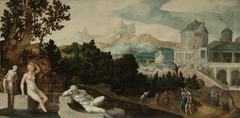 Landscape with Bathsheba by Jan van Scorel