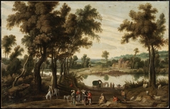 Landscape with Gentlefolk and Gypsies by Jan Wildens