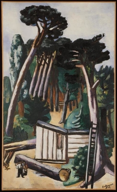 Landscape with Woodcutters by Max Beckmann