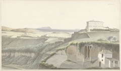 Landschap bij Genzano di Roma by Josephus Augustus Knip