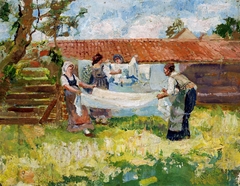 Laundresses. by Isaak Brodsky