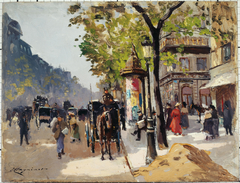 Le Boulevard des Italiens by Émile Cagniart