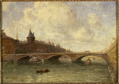 Le pont au change et le quai de l'horloge by Anonymous