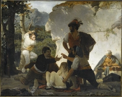 Les Brigands romains by Marc-Charles-Gabriel Gleyre