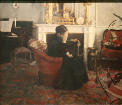 Listening to Music by Schumann by Fernand Khnopff