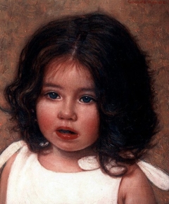 "Portrait of a little girl" by Οδυσσέας Οικονόμου