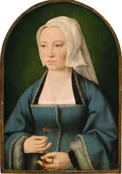 Margaretha Boghe, Wife of Joris Vezeleer by Joos van Cleve