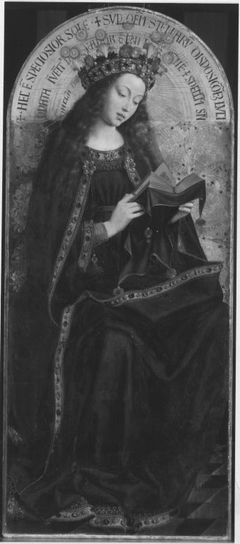 Maria als Himmelskönigin (nach Jan van Eycks Genter Altar) by Michiel Coxie