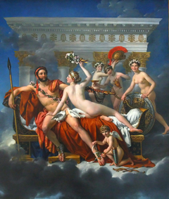 Mars Being Disarmed by Venus by Jacques-Louis David