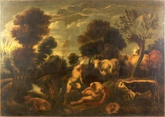 Mercury attacking Argus by Anonymous