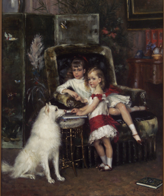 Michael and Xenia, Children of the Emperor Alexander III by Albert Edelfelt