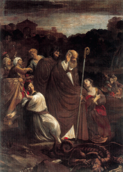 Miracolo di san Verano by Giovanni Lanfranco