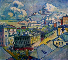 Moscow, Zubovskaya Square, Study by Wassily Kandinsky