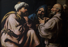 Moses and Aaron with the Pharaoh by Pietro della Vecchia